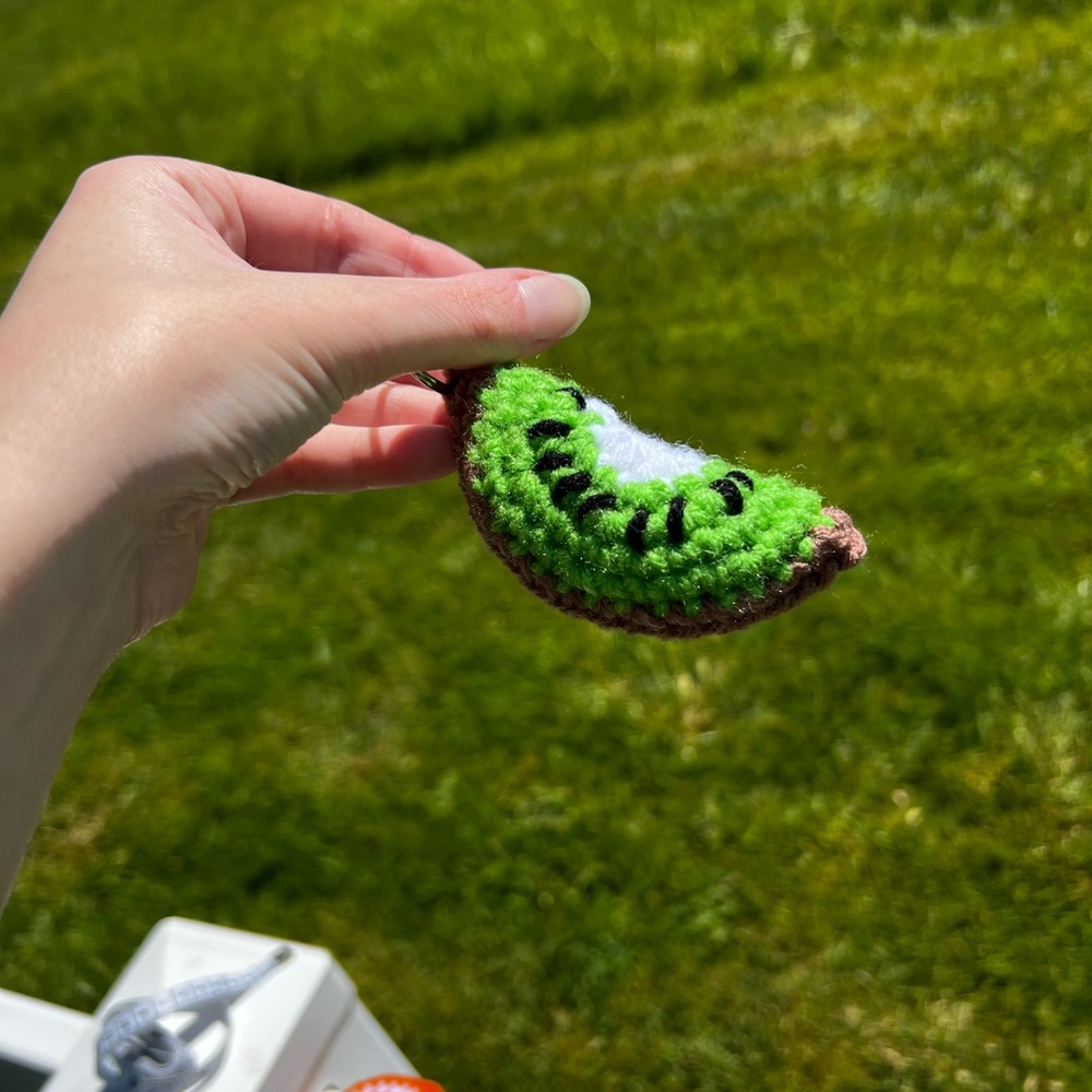 Custom Bundle of 3 Hand Crocheted Lime Keychains - Picture 16 of 16